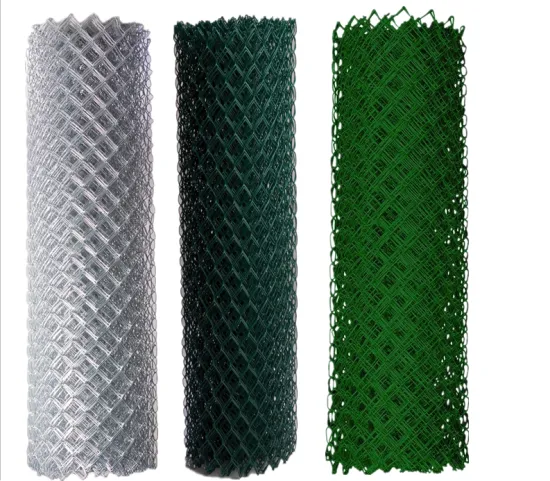 PVC Coated 9 Gauge x 2" Diamond Mesh Chain Link Fence Gate