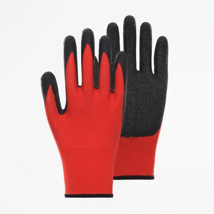 Polyester Shell Latex Palm Coated Work Gloves