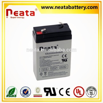 NEATA 6v 2ah Low self-discharge VRLA sealed lead acid GEL battery with high quality