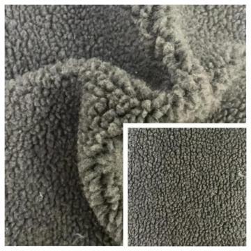 100% polyester sherpa fleece i melange färgtyg