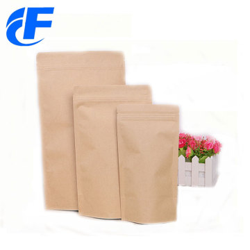 Aluminum foil kraft paper stand up bag