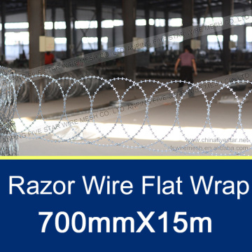 Flat Wrap Razor Wire Height 500mm/700mm/900mm