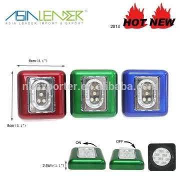 5LED Square Shape battery led touch light