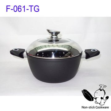 Ningbo forged aluminum large size nonstick cooking pot 30cm