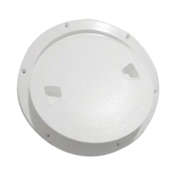 Plastic White Round Deck Hinged Access Hatch for Marine Boat RV (4''-8')