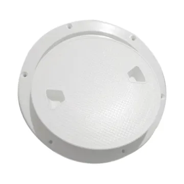 Plastic White Round Deck Hinged Access Hatch for Marine Boat RV (4''-8')
