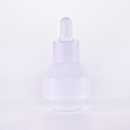 Special shape white glass dropper bottle