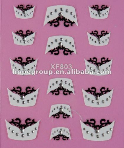 New style 3D jewelry seal design Nail Sticker