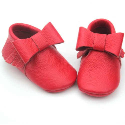 뜨거운 판매 bowknot 아기 moccasins.