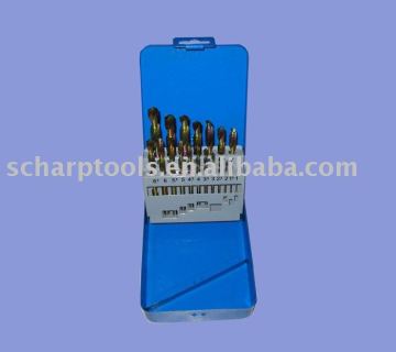 HSS twist drill Set 19pcs set High speed steel
