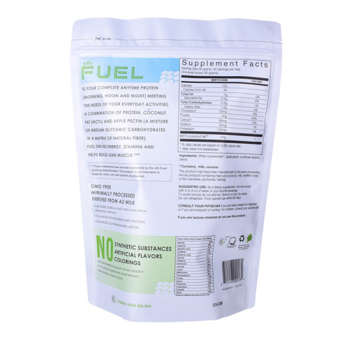 Whey Protein Powder Pack in Stand Up Bags