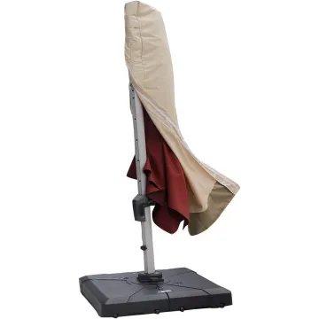 Waterproof 420D Oxford Fabric Patio Umbrella Cover with Zipper