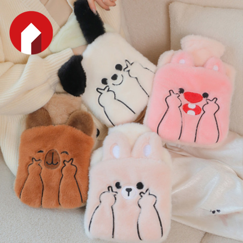 کیسه آب گرم حیوانات کارتونی گلدوزی شده