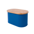 Caja de pan de tapa de bambú ovalada