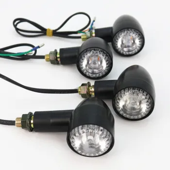 Motorcycle Amber Turn Signal Lights - Dynamic Blinks for Motorbike Indicators