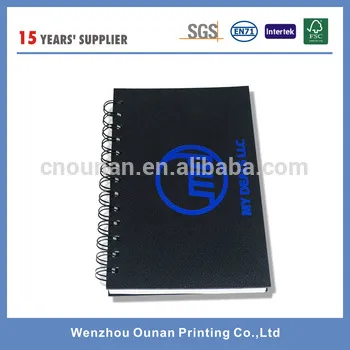 Custom spiral notebook, paper notebook for office