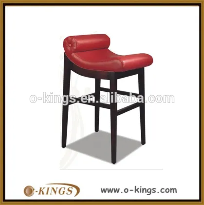 Unique design red PU leather bar stool chair