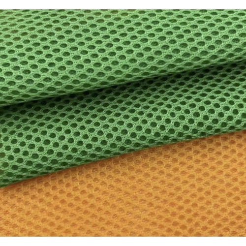 Tela de malla de tres capas transpirable con agujeros redondos