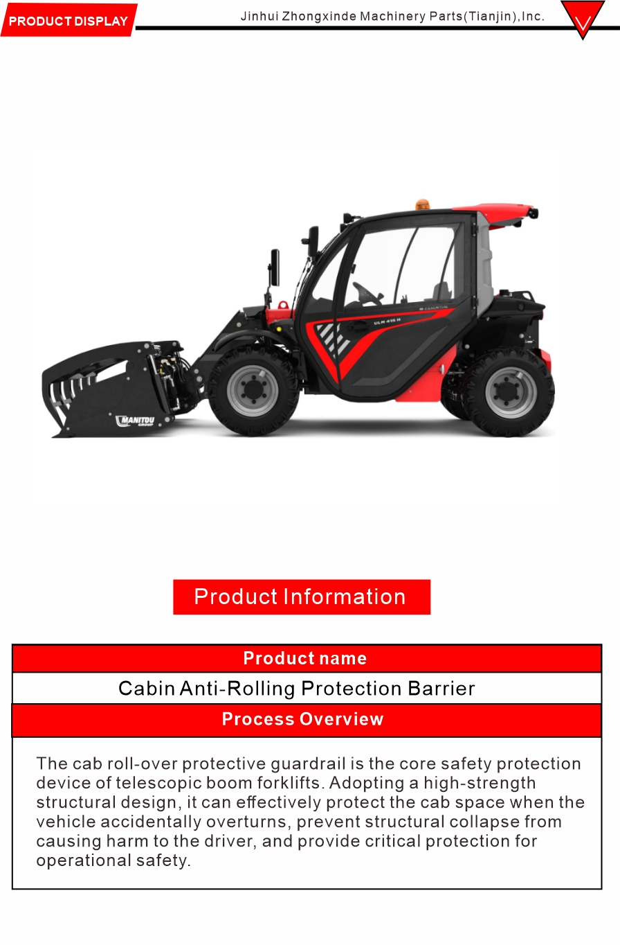 Telescopic Handler Cab Safety Component