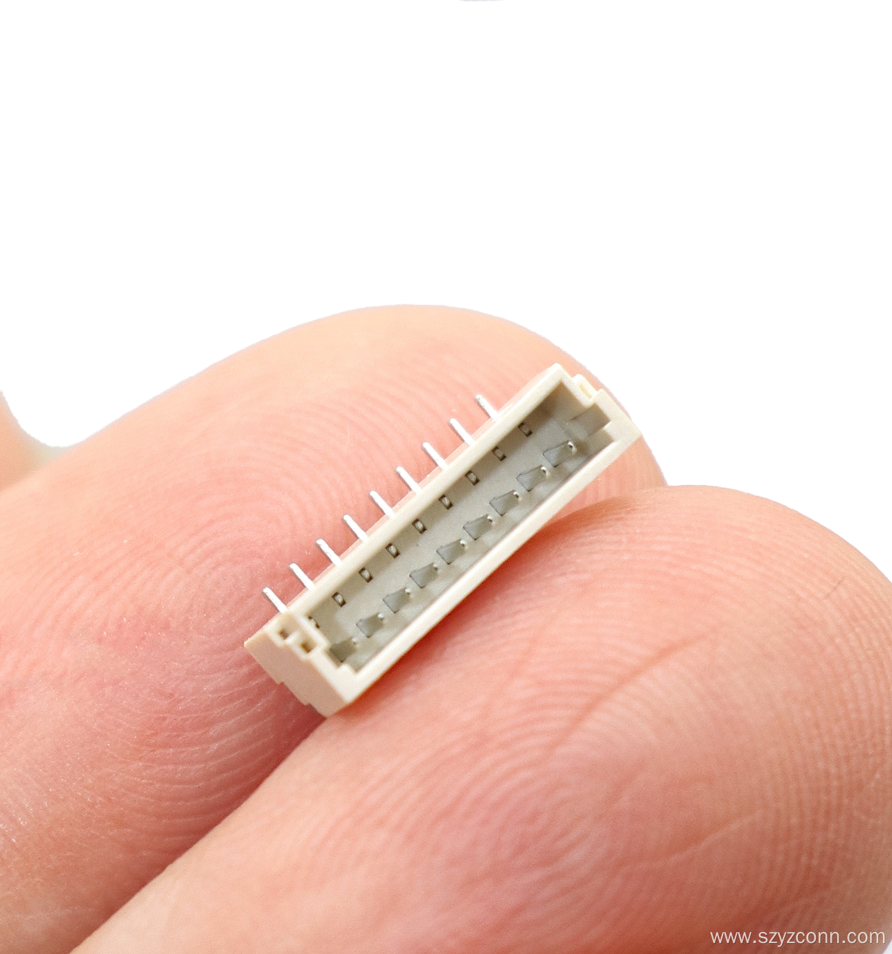 White Wafer Pin Header Connector SMT 9P