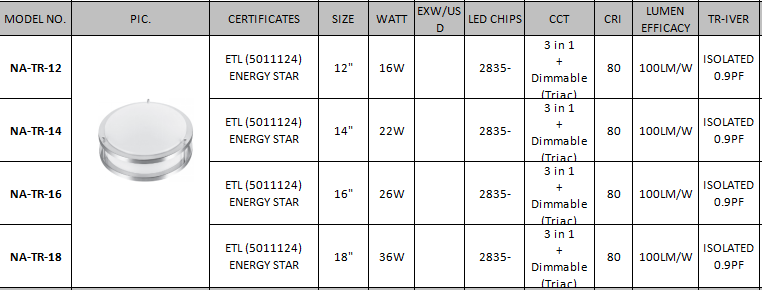 led emergency ceiling type