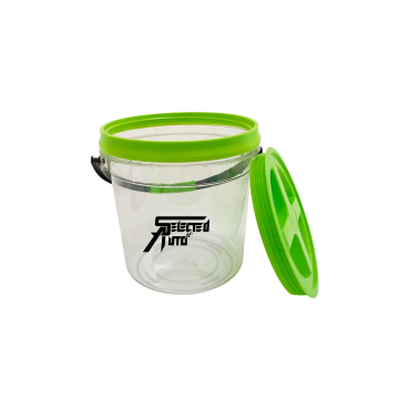 5 Gallon Car Wash Bucket with Gamma Lid Kit - 18L Transparent Heavy Duty Cleaning Bucket Set