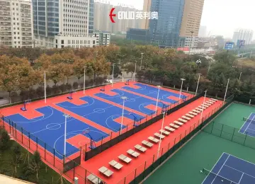 Modular PP Interlocking Tile Basketball Floor