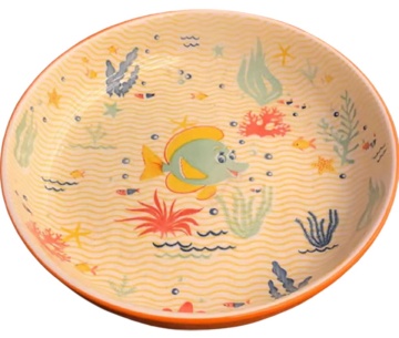 Japanese Ceramic Hand-Painted Underglaze Rice Bowl and Plate Gift Set - Bohemian Style Tableware