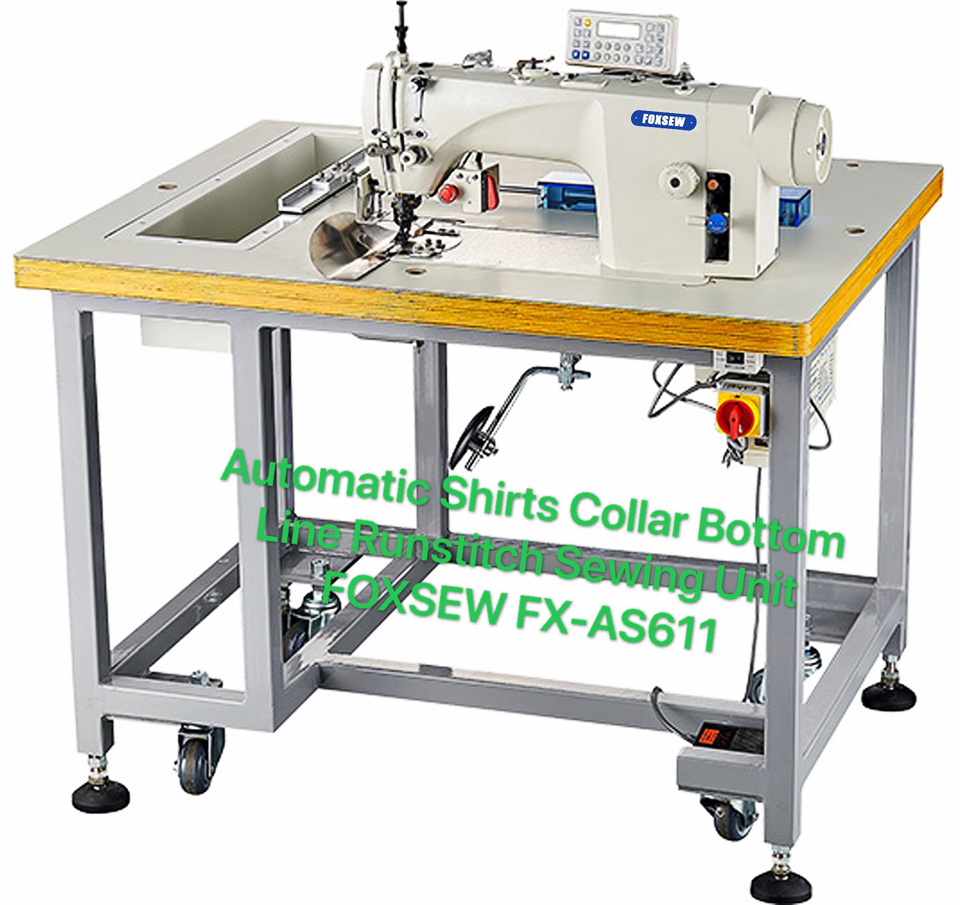 Automatic Shirts Collar Bottomline Run-stitch Sewing Machine unit FOXSEW FX-AS611