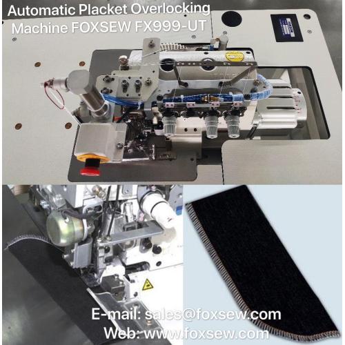 Unidade de costura automática Overlock Placket