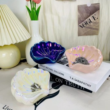 Custom Luxury Porcelain Soap Organizer Tray - Ceramic Soap Dish for Bathroom