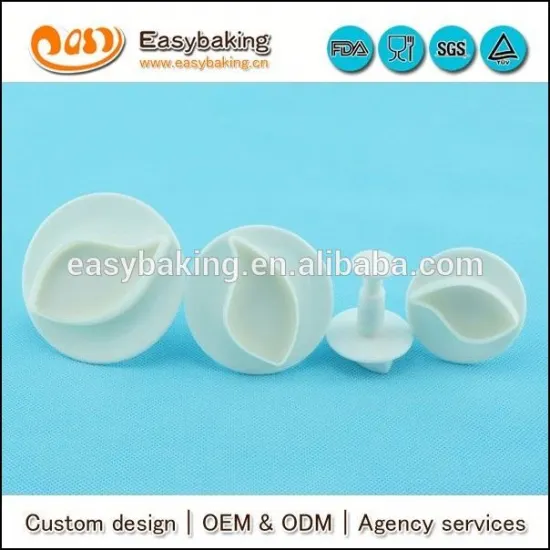 Plain Leaf Plunger Fondant Cutter Set