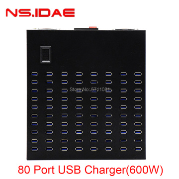 80 منافذ محطة شحن USB 600W