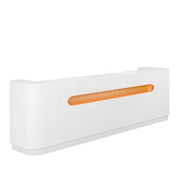 الصالون الجمالي المكاتب الأمامية الاستقبال مع LED LED مخصص E1 MDF خبز الورنيش