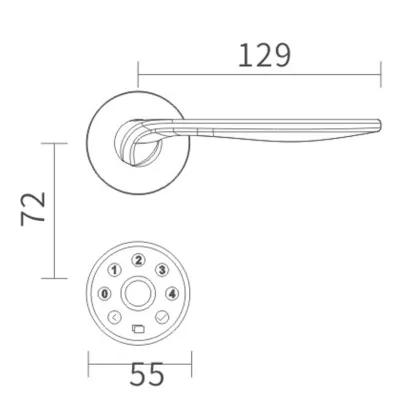 Easy Installation Smart Door Lock
