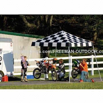 Special black and white checked gazebo tent