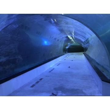 Gran túnel de acuario acrílico del restaurante submarino del mundo