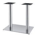 Silver Stainless Steel Dining Round Bar Table Bases