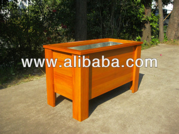 Flower box wood planter boxes solid wood planter box flower planter