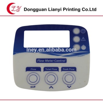 botton embossing PVC control pannel sticker