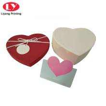 Boîte-cadeau en papier en forme de coeur pour emballage de chocolat
