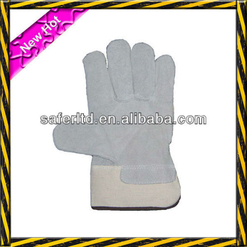 industrial safety leather gloves/industrial leather safety gloves