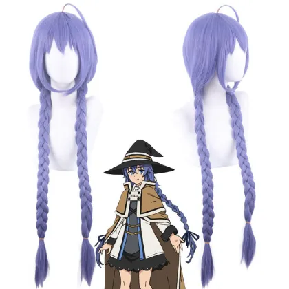100cm Blue Long Braids Synthetic Wig - Roxy Migurdia Cosplay Wig