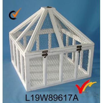 shabby chic wooden greenhouse shed