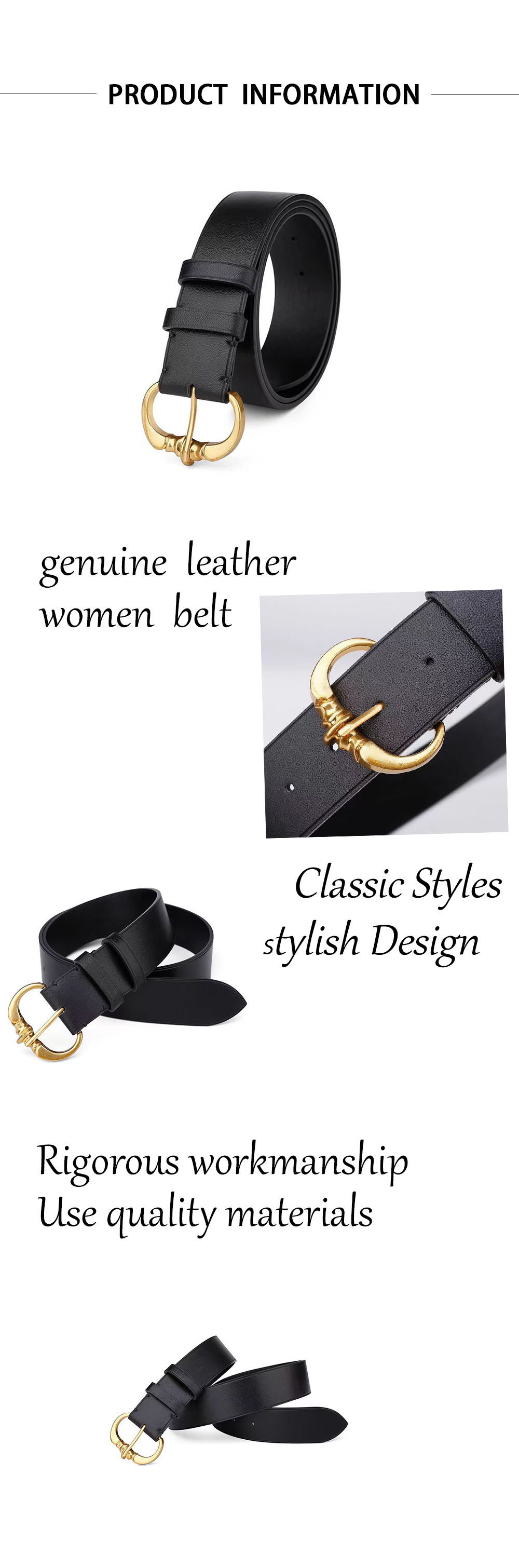 Ladies Wide Waist Belt