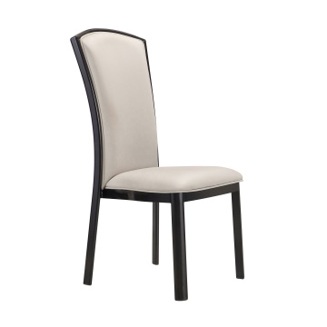 Factory Direct Luxury Nordic Metal Dining Chair with Leather