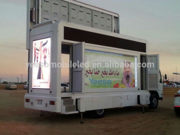 YEESO P10 LED truck and mobile video truck for outdoor advertising