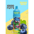 VODA DE RUM DE RUM DE VAPE DISPONHECIDO DE 10000 PUFFS