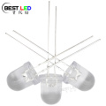 Super Bright 8mm Green LED Lamp Clear Clear