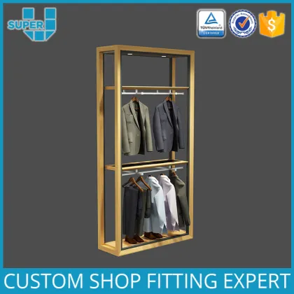 Magical Cloth Store Portable Gold Dress Display Racks